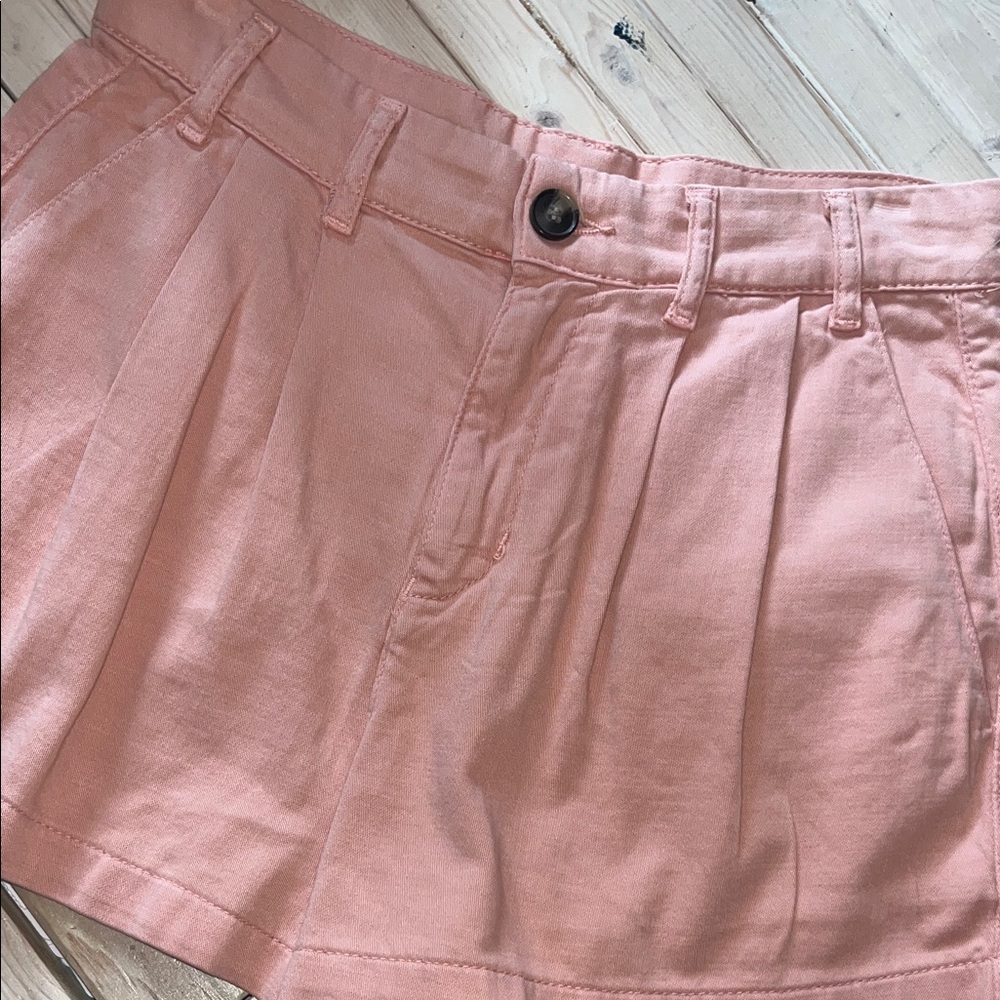 Free People Peach Pleated Short